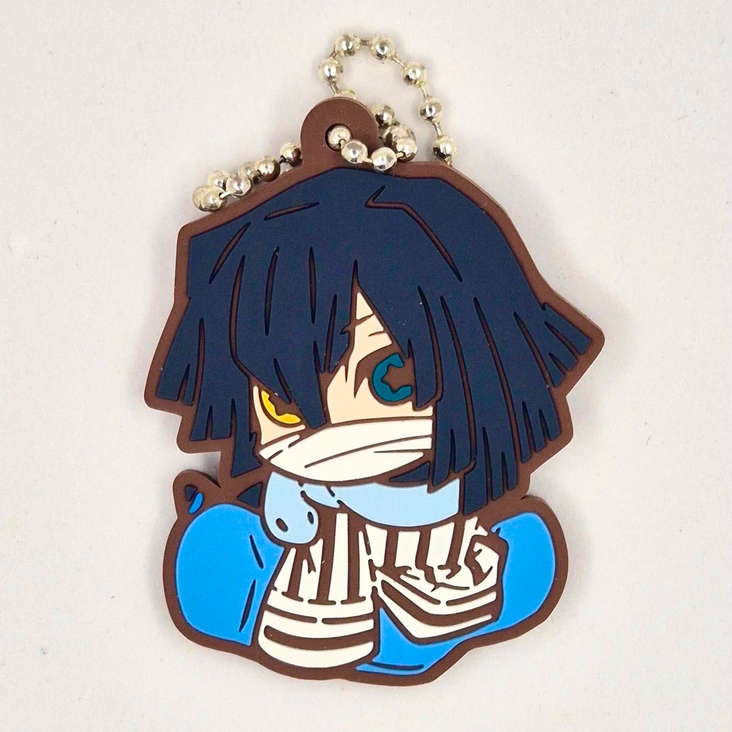 Demon Slayer Bandaid Series Gashapon Keychain Obanai Iguro