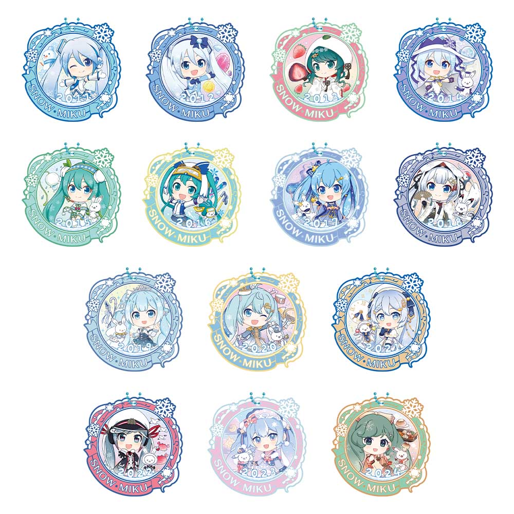 Hatsune Miku Ichiban Kuji Snow Miku 2024 Rubber Keychain K