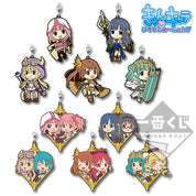 Puella Magi Madoka Magica Ichiban Kuji G Sayaka and Iroha Rubber Keychain 2017