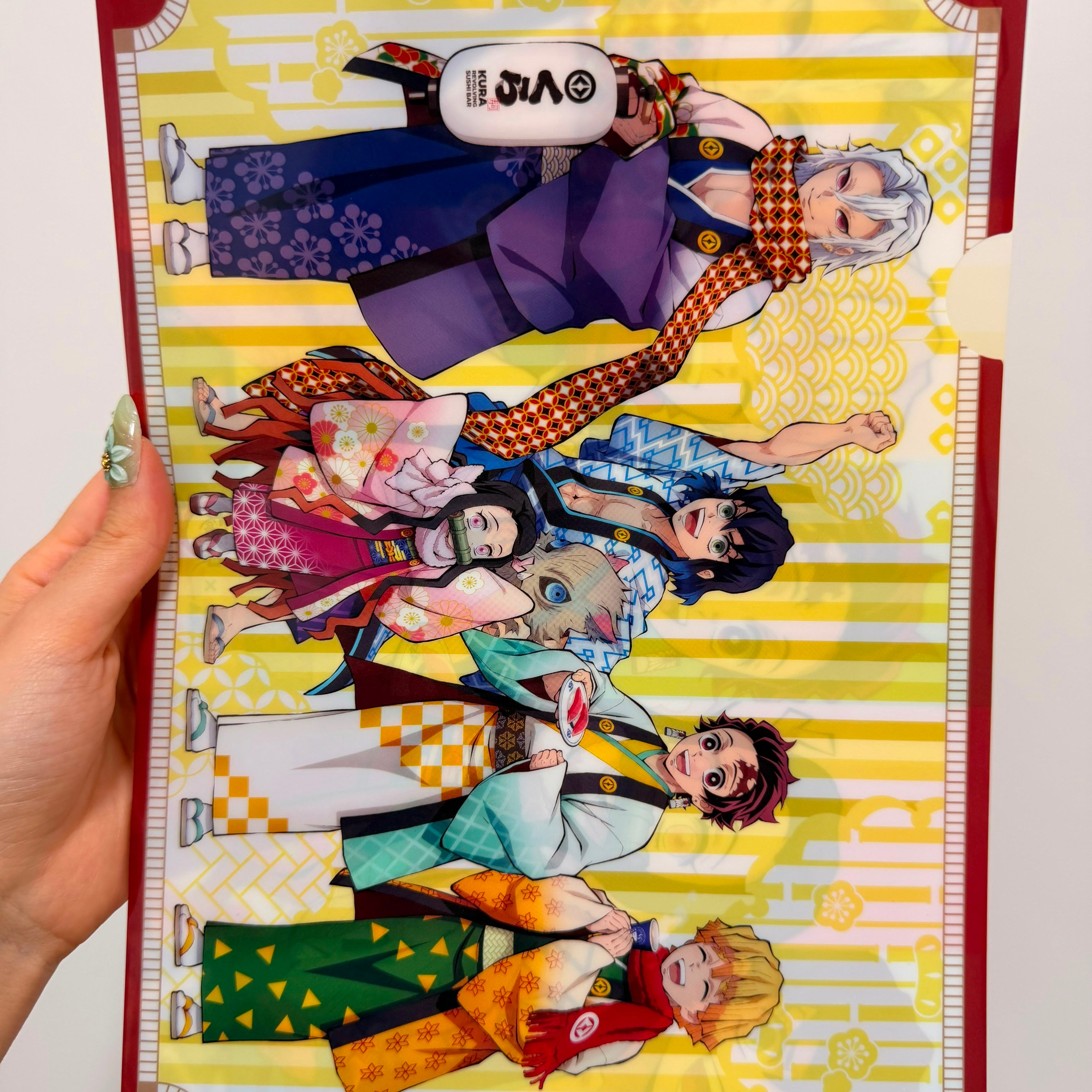 Demon Slayer x Kura Sushi Official A4 Folder