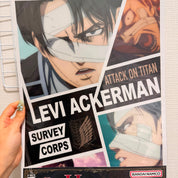 Attack on Titan Levi Ackerman Ichiban Kuji Offical Poster by Bandai