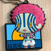 Demon Slayer Akaza rubber keychain