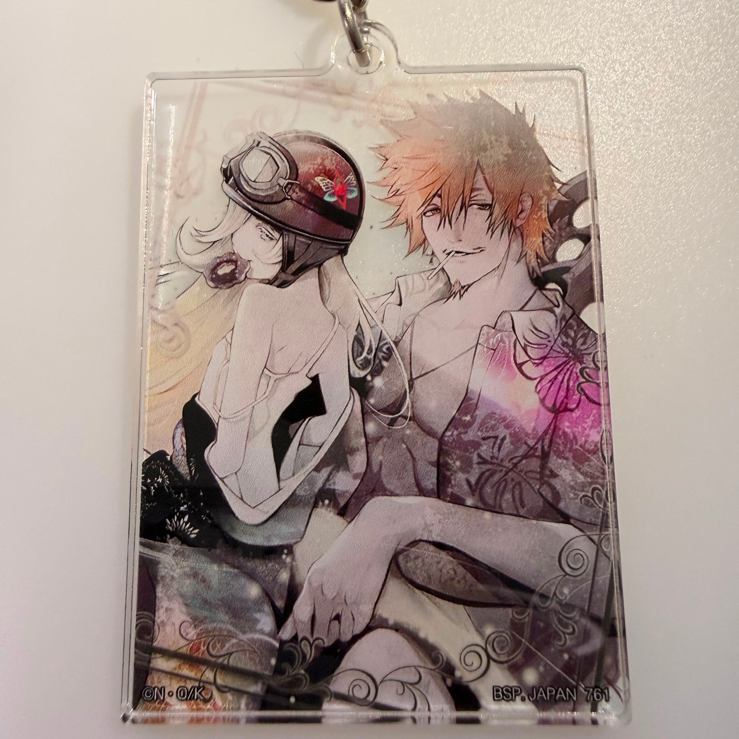 Bakemonogatari Shinobu Oshino & Meme Oshino Official strap acrylic keychain JP