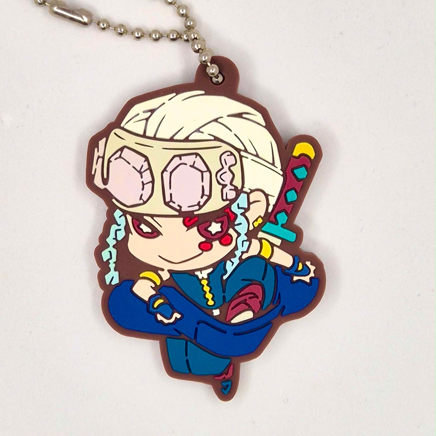 Demon Slayer Bandaid Series Gashapon Keychain Uzui Tengen