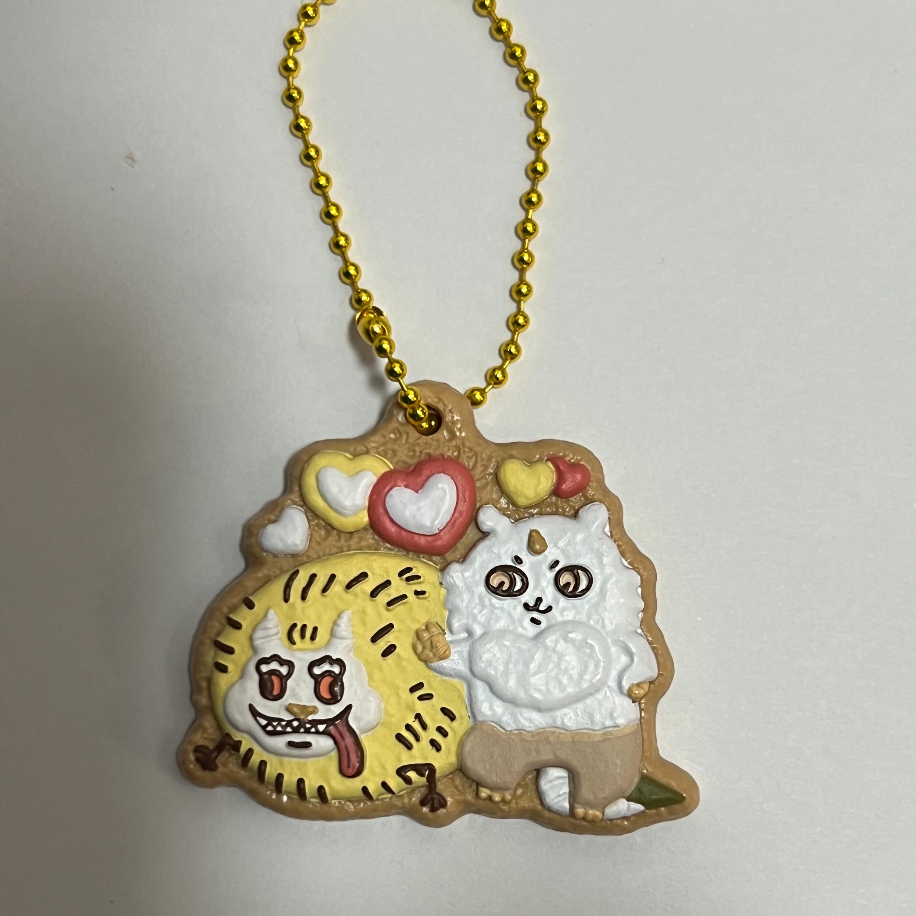 Chiikawa Cookie Charmcot 3 Anako & Dekatsuyo rubber keychain