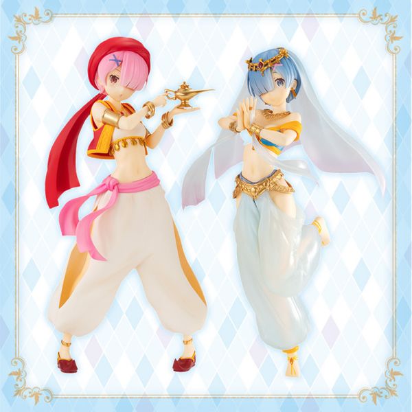 Re Zero Open Box Rem and Ram Arabian Nights Figure Set RARE figure by Furyu