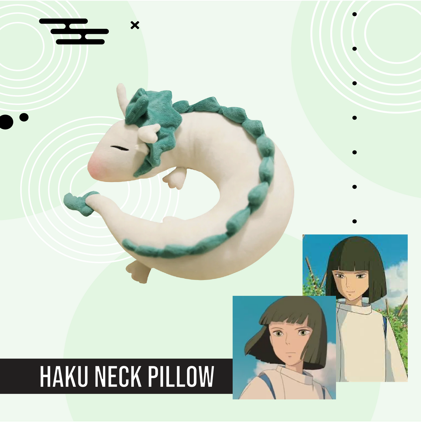 Studio Ghibli: Haku Neck Pillow