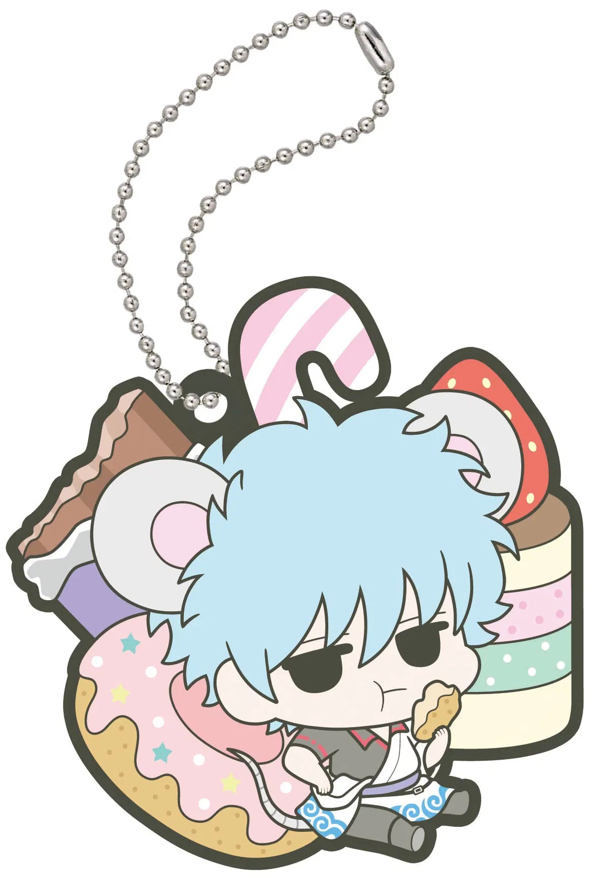 Gintama Rubber Mascot Prince Hata Animal Paradise Gashapon Keychain