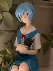 Evangelion Rei Chokonose 30th Anniversary Perching School Uniform Version Figure by SEGA