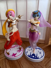 Re Zero Open Box Rem and Ram Arabian Nights Figure Set RARE figure by Furyu