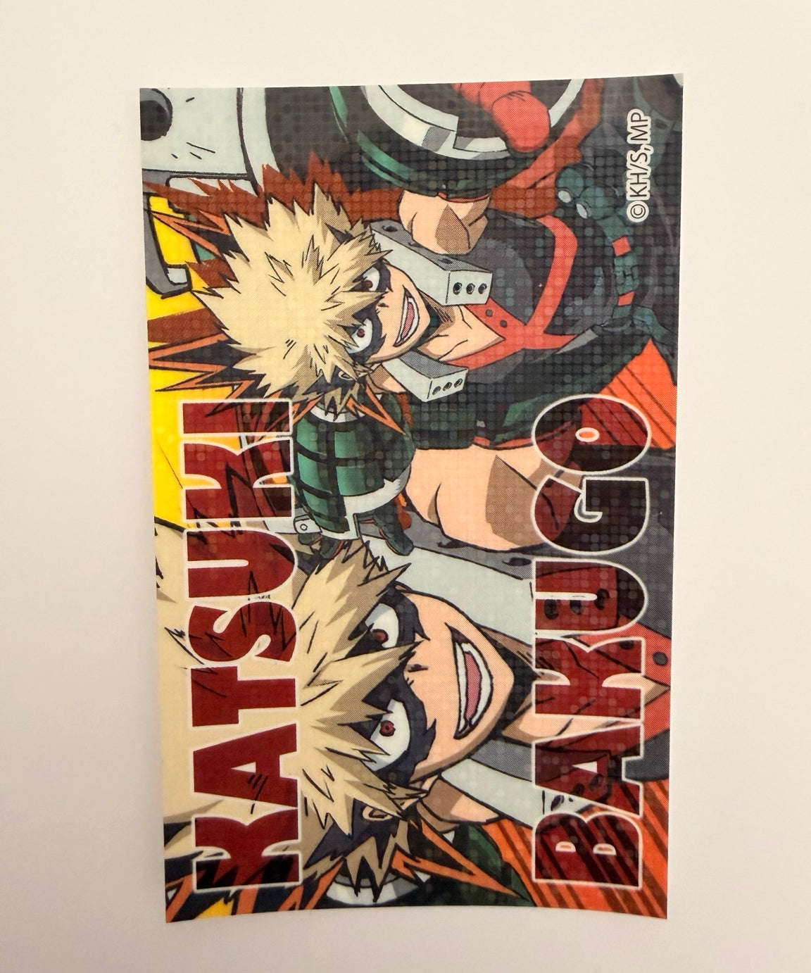 My Hero Academia Bakugo Official Collector Sticker Card JP