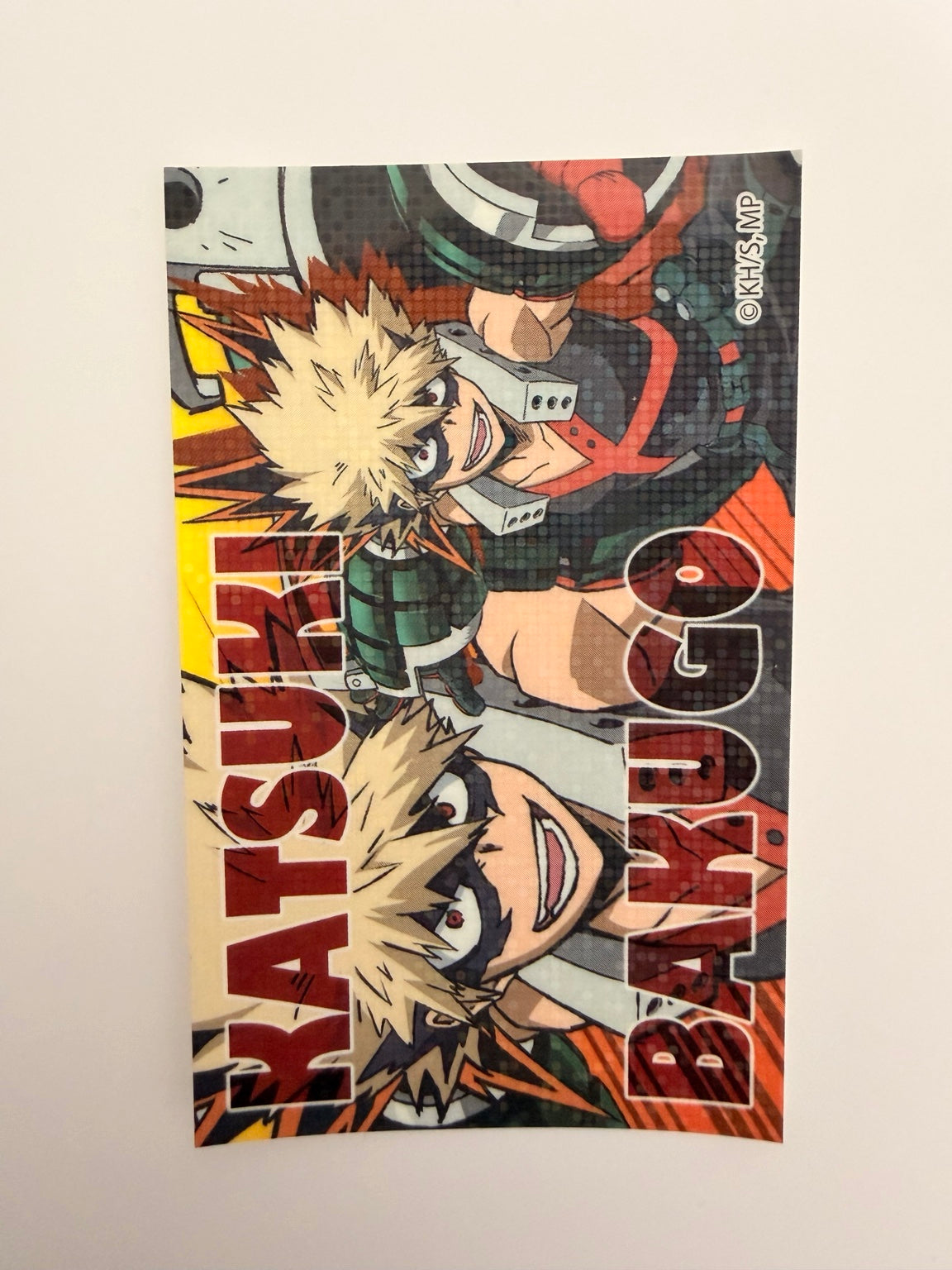 My Hero Academia Bakugo Official Collector Sticker Card JP
