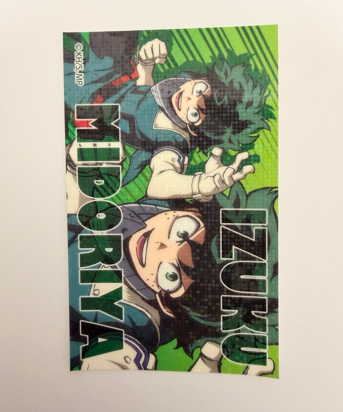 My Hero Academia Midoriya Official Collector Sticker Card JP