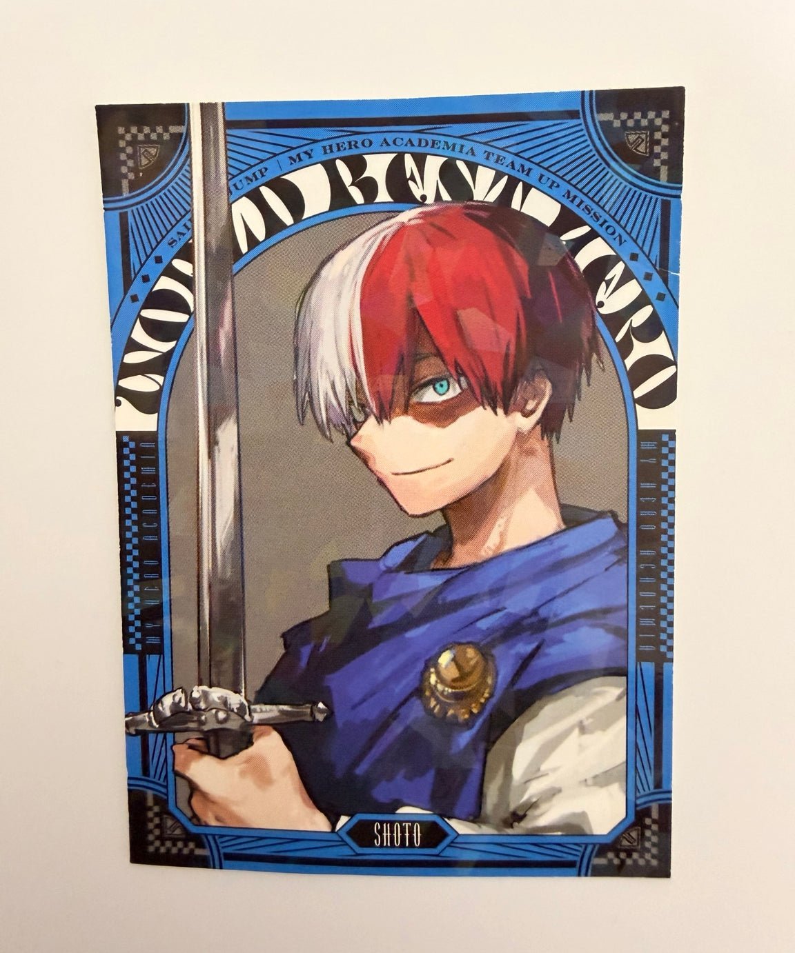 My Hero Academia Shoto Todoroki Official Collector Sticker Card JP