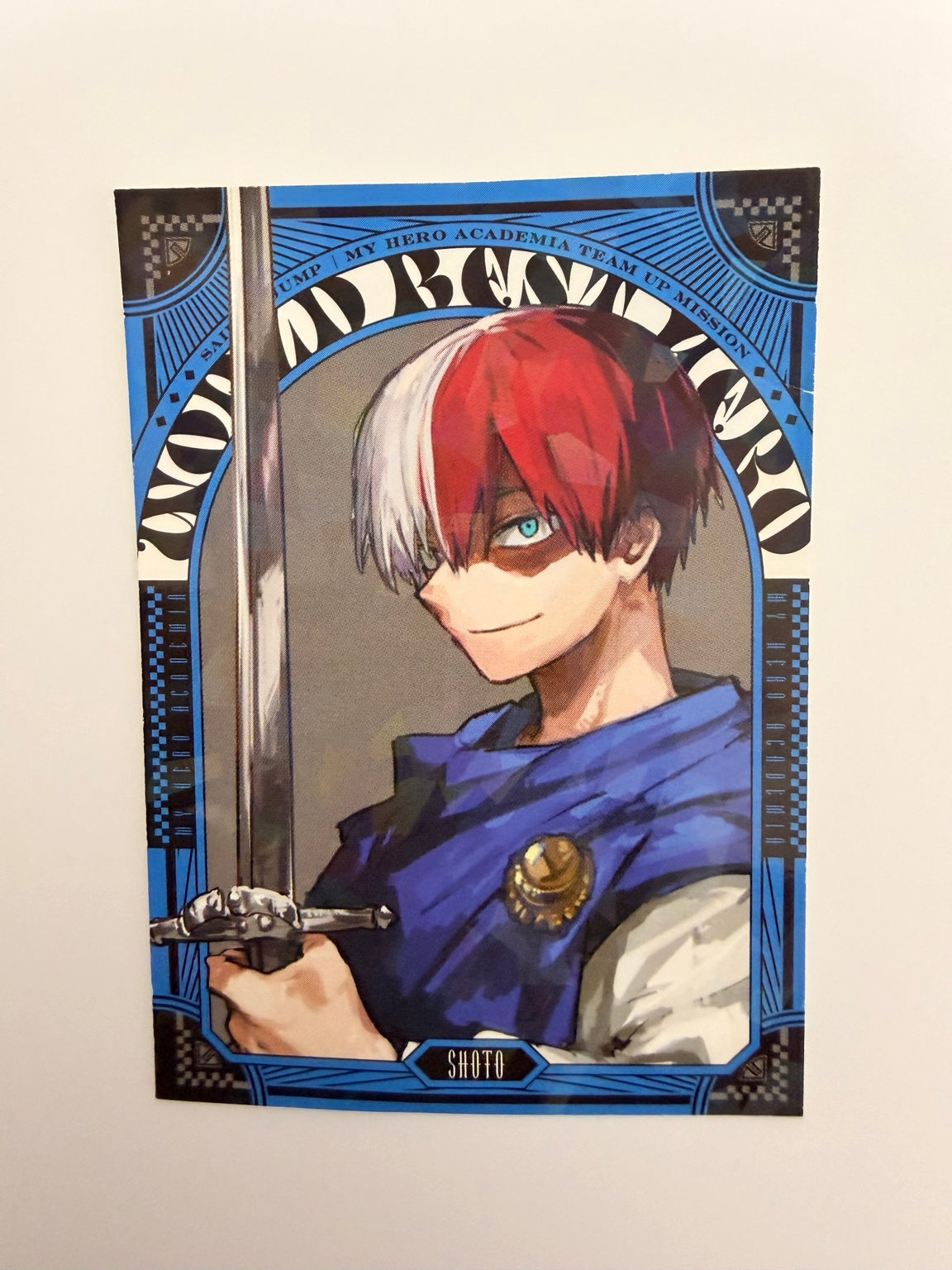 My Hero Academia Shoto Todoroki Official Collector Sticker Card JP