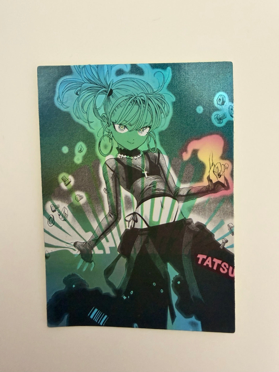 One Punch Man Tatsumaki Official Collector Sticker Card JP