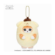 Sanrio x Mofusand Plush keychains Hello Kitty Kuromi My Melody Pompompurin Hangyodon Cinnamoroll
