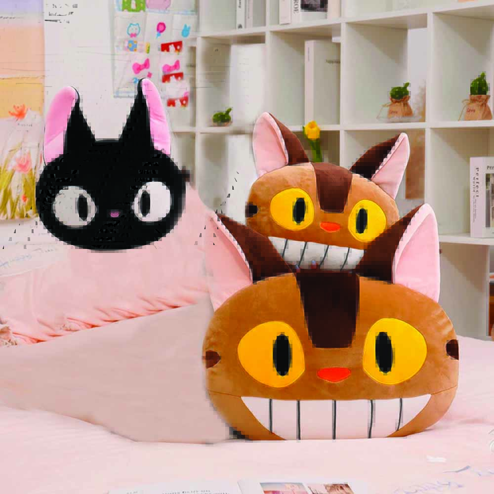 Studio Ghibli: Cat bus and Jiji Pillows